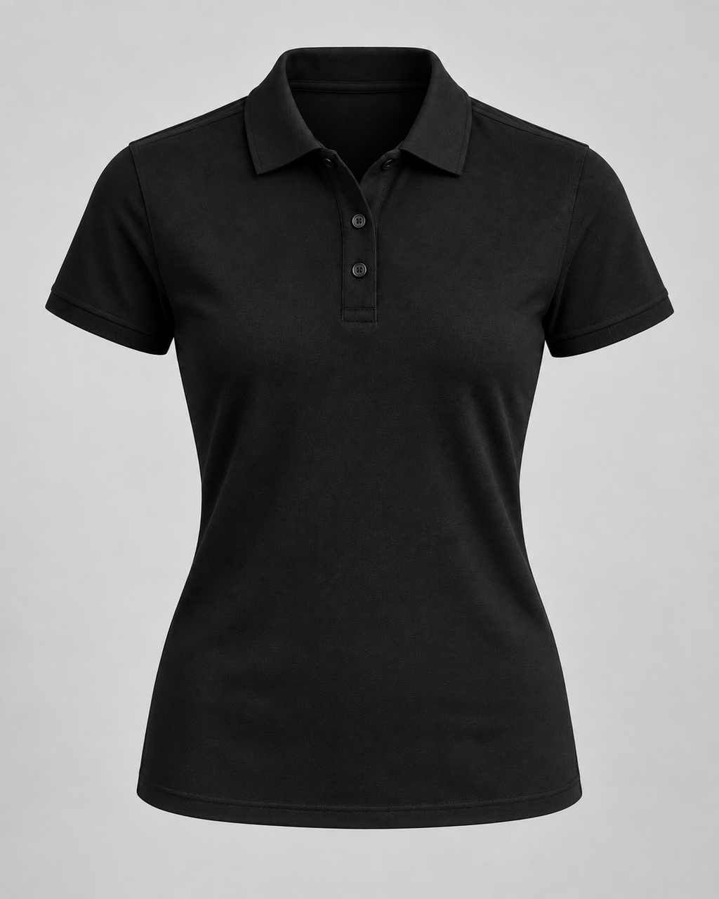 Women’s Pima Polo – Black