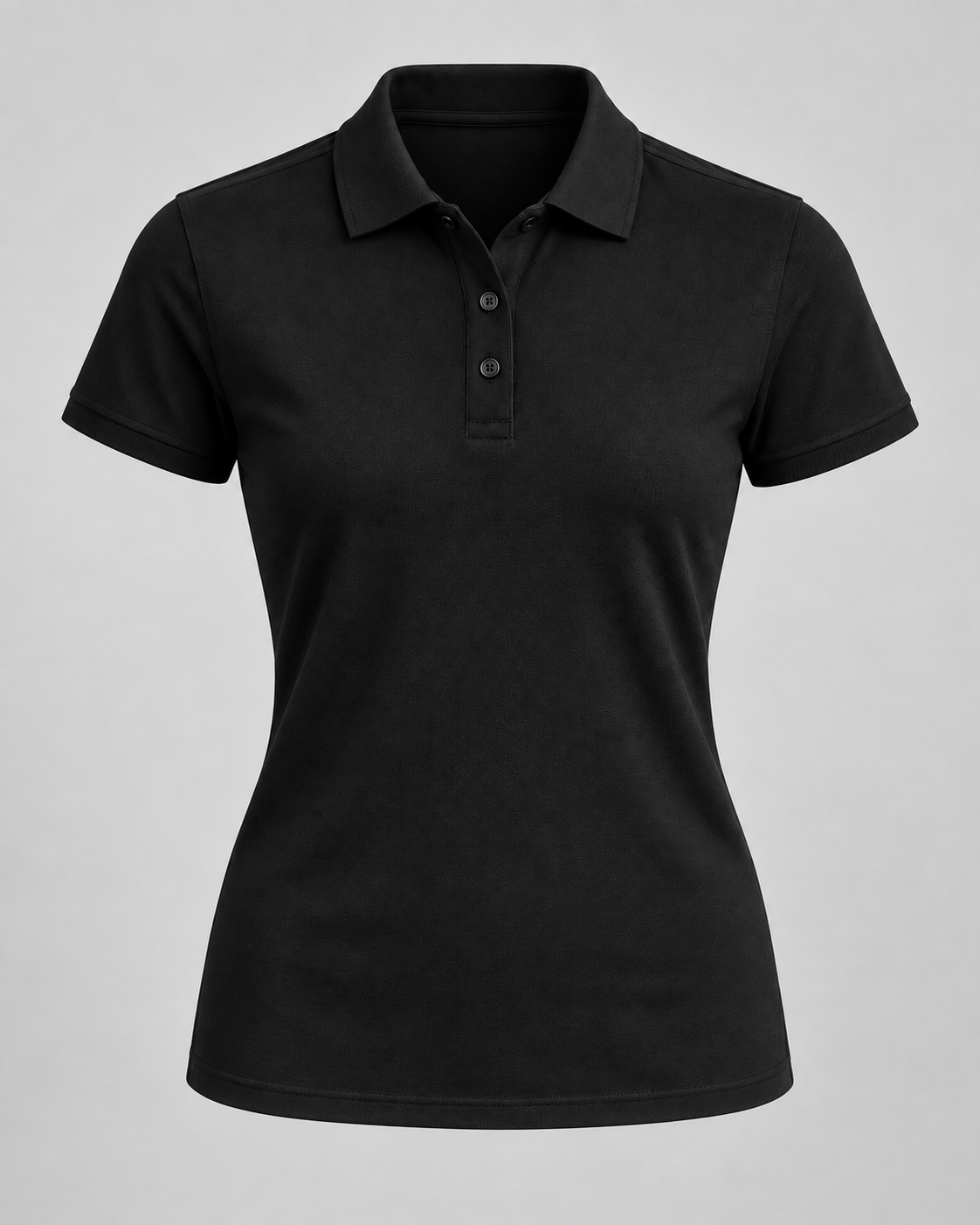 Women’s Pima Polo – Black